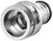 sourcing map Tuyau Rapide Connexion Plaqué Nickel Eau Tuyau Raccord Connecteurs M24 Mâle Fileté Adaptateur