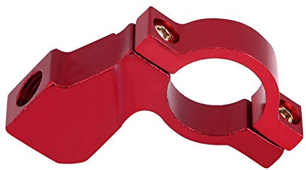 Keenso Motorrad Spiegelhalter, Motorrad 10mm Rückspiegel Halterung Lenkerhalterung Spiegel Adapter für Motorrad, ATV, Roller mit 21-23 mm Lenker (Rot)