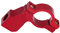 Abrazaderas retrovisor Moto de 10mm(diámetro del Agujero), Soporte para Espejos, 5 Colores, para Manillar de 21-23mm de diámetro(Rojo)