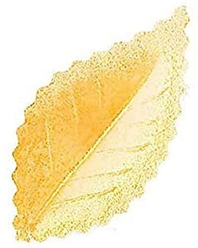 Dekora 400 décorations comestibles pour gâteau, 4,2 cm, Feuilles en Papier Azyme Or métallisé, Décoration élégante pour pâtisserie créative, Cupcakes et Desserts