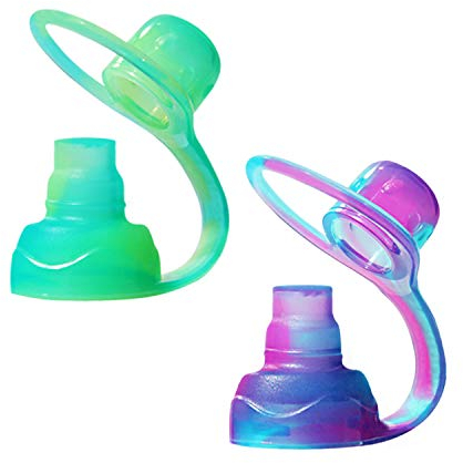 ChooMee SoftSip Food Pouch Tops | 100% Silicone | 2 CT
