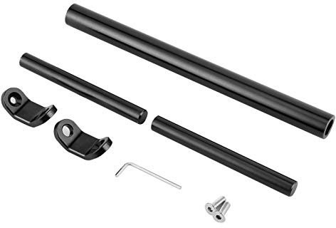 Barra di bilanciamento per moto Aramox, barra di bilanciamento CNC in lega di alluminio Barra di rinforzo per manubrio esteso per moto(nero)