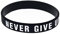 MISHITI Motivierende Silikon Armband nie aufgeben Schriftzug inspirierende Armband