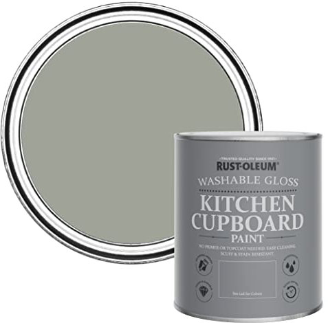 Rust-Oleum Green Kitchen Cupboard Paint in Gloss Finish - Tea Leaf 750ml