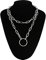 WEITING Trendige Gliederkette Halsketten für Damen und Herren, grob, dicker Choker-Schmuck am Hals, modische weibliche Grung-Accessoires, silber