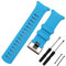 FACL Herren Silikon Uhrenarmband Kompatibel mit Suunto D4 D4i Outdoor Sport Tauchen Damen Gummi Uhrenarmband Armband Schnalle (Blau)