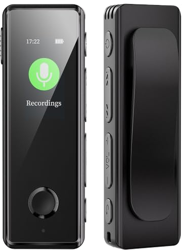 Digitale Diktiergeräte, KINPEE 16GB Mini Audio Aufnahmegerät Diktiergerät Klein MP3 Ton Aufnahmegerät Audio Recorder Digital Voice Recorder Diktiergerät Sound Recorder Rekorder Diktiergerät