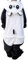Ovender Kigurumi Adulte Costume Animaux Halloween Carnaval ou Spectacle de Noël Party Show Pyjamas Cosplay Combinaison Unisexe Winter Zoo Deguisements Femmes et Hommes (XL, Panda Smiley Noir)
