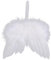BIOSA 10 Pcs White Angel Mini Christmas Tree Decoration Guardian Angel White Feather Wing Vintage Feather Wing for Xmas Holiday Party Decorations DIY Craft Wedding Prop Valentines Day Birth