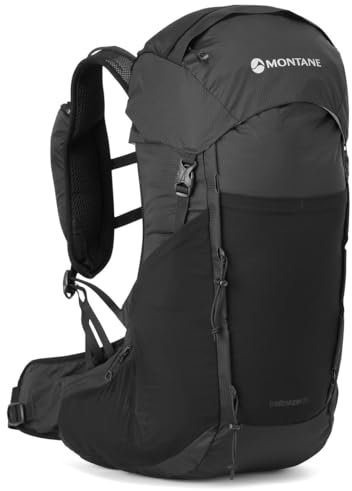 Montane Trailblazer 25 Black One Size Rucksack, Erwachsene, Unisex, mehrfarbig (mehrfarbig), Einheitsgröße