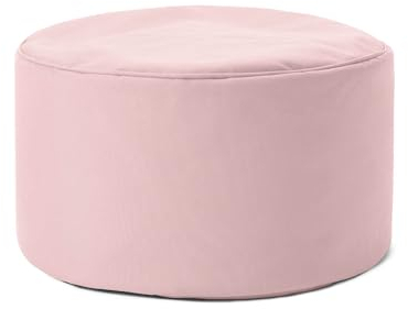 Lumaland Sitzsack Pouf (50 L) | Kompakter Sitzsack mit 3-in-1-Funktion: bequemer Hocker, praktisches Tischchen & stylischer Fußschemel für in- & Outdoor I Mit Flexibler EPS-Füllung | Ø 25 x 45 cm