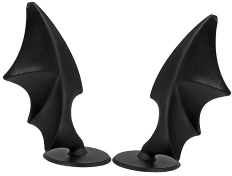 VALICLUD 1 Paar Helm-fledermausflügel-Aufkleber Zubehör Für Helm Flügeldekor Für Helme Helm Teufelsflügel Helm Flügel Dekor Fledermausflügel-helmhörner Flügel Niedlich Plastik Modell