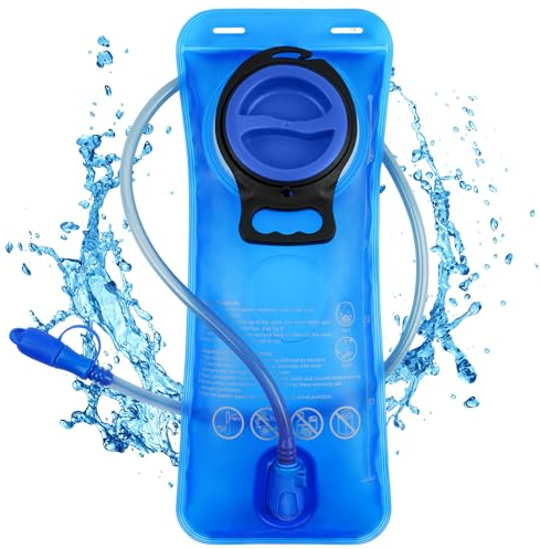 flintronic Poche Hydratation, 2L Poche à Eau, Réservoir d'eau de Sport sans BPA, Sacs D'hydratation Portable pour la Randonnée Camping Cyclisme