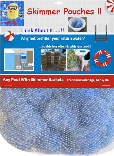Filter Minion FM2P-Skimmer-Blue Skimmer-Beutel, Vorrücklaufwasser, der perfekte Weg, um Ihre Kartusche oder Sandfilter sauber zu halten und weniger Unordnung zu vermeiden, blau