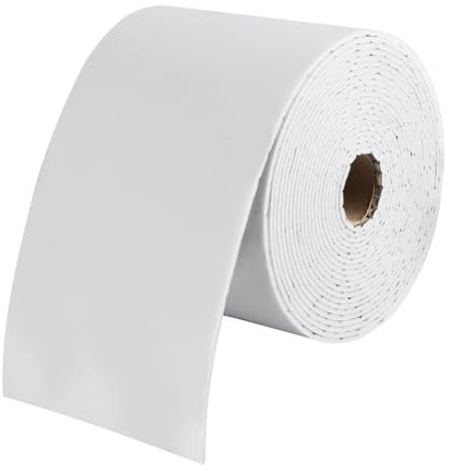 ANMOO Self-Adhesive Skirting Border Cover, 10M Peel and Stick Flexible Wall Trim Molding, for Countertops Tile Waistline Trims Wallpaper Caulk Strip (White, 10CM)