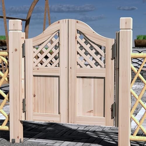 TsoLAY Half Waist doorways Outdoor Cafe Swing Gate,Solid Wood Garden Half Waist Fence Gate,Shopping Mall Partition Swing Gate,Custom Size Available Sliding Door(Size:120x90cm)