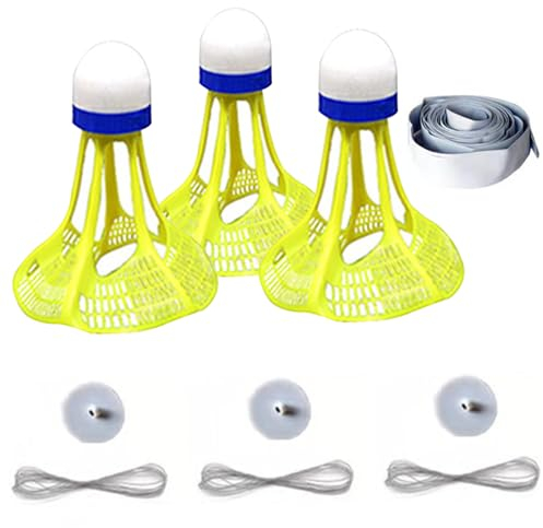 Weduspaty Badminton Self Training Tool, Badminton Rebound Trainer mit hochelastischen Seilen Einzelspieler -Badminton -Trainingsausrüstung für Innenräume