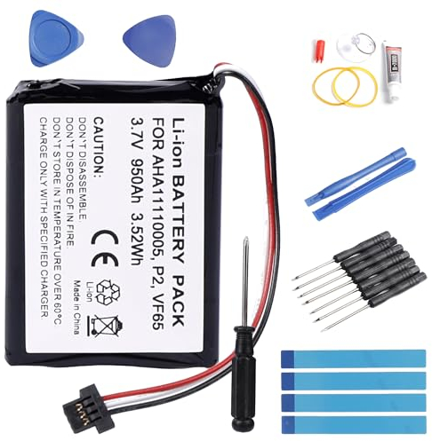 Fuworance 3,7V 950mAh Akku Kompatibel mit Tomtom GPS Go 50, Start 50, Go 500 (2013), One 140, 140S, Live 825 Europe FMB0932008731, AHA11110005 + Reparaturwerkzeug Li-ion Batterien
