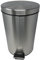 Sucasa Stainless Steel Pedal Bin 12 Litre Waste Dustbin Trash Pedal Bin Waste Recycle Dustbins Kitchen, Office, Bathroom Rubbish Trash Refused Bins Silver