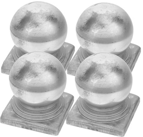 OSALADI 4 Stück Zaunpfostenkappen Aus Eisen 100x100mm Wetterfeste Pfostenabdeckungen Zaunschutz Geländerabdeckung Für Garten Und Außeneinsatz