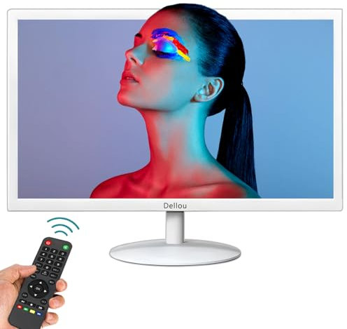 Eoulyee 22 inch CCTV white monitoring display screen security camera monitor Multi-function interface HDMI, AV, BNC, VGA, USB, PC input Computer LCD monitors 1920x1080 Full HD