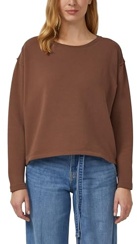 s.Oliver Damen Verkürztes Sweatshirt mit Naht-Details Sweatshirt