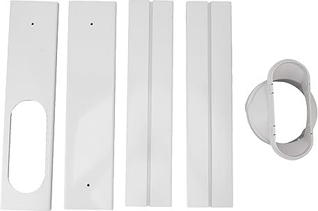 Aoaoy Portable AC Window Vent Kit Sliding Vertical, Air Conditioner Adjustable PVC Seal Kit Panels for Horizontal Vertical Sealing Plates, Universal Seal Panels for Sliding Windows