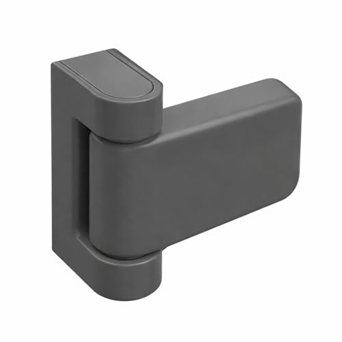 UAP 3D Adjustable T Flag Axis Door Hinges - High Security for All External uPVC Doors - Universal, Non-Handed Design for Optimal Functionality and Versatile Installation (23mm Rebate, Ath Grey)