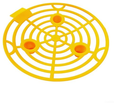Stützständer Rankgitter, Pflanzenmelonen-Stützwiege, Obstständer, Rankgitter für Kürbis, Wassermelone, Kürbis, Anbau, Garten, Bodenschutz (gelb)