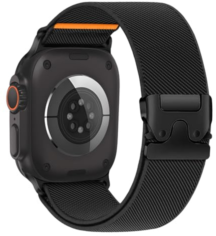 Cinturini Elastici per Apple Watch Ultra 3/2/1 49mm 46mm 45mm 44mm 42mm 38mm 40mm 41mm Uomo e Donna, Cinturino Sportivo Elastico Nylon con Paracadute Chiusuraper iWatch Series 11 10 9 8 7 6 5 4 3 SE