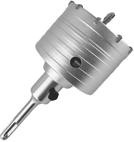 Punta Da Trapano Fresa a Tazza Carotatrice a Tazza SDS PLUS Per Muro 80MM | Cemento Set per Condizionatori Calcestruzzo Mattoni