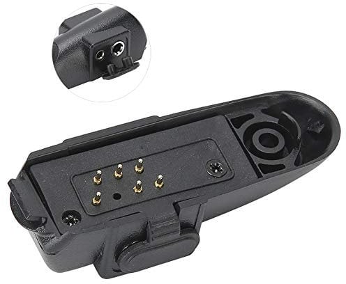 M Head Walkie Talkie Audio Adapter, 2 Pin Headset Port Two Way Radio Audio Adapter, for BF-9700, BF-A58, BF-UV9R, UV-9R Plus