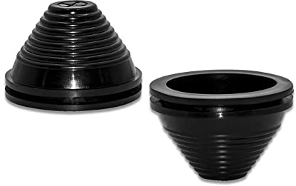 Flyshop 4 x schwarze Turmdraht-Schutzösen, 60 mm Gummistopfen, 50 mm 5,1 cm ID, synthetische Gummikabeldurchführungen, Firewall-Drahtschutz