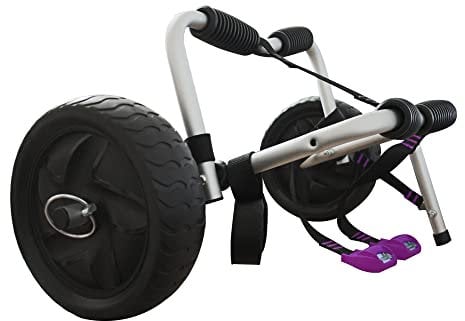 ASMSW Carrello universale per kayak, canoa, 45,4 kg, per il trasporto di kayak, canoe, paddleboard con ruote in plastica