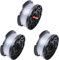 Poweka Lot de 3 Bobines de Fil Débroussailleuse A6481 A6485 compatible avec Black Decker Reflex ST5530-GB GLC3630L20-GB STC1820PC-GB BESTA530-GB BESTA525-GB