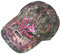 Realtree Pink Logo Camo Mesh Cap Mütze RT Rand Teilstrukturiert Niedrige Krone Schweißband Ballmütze