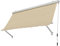 Decorspace Tenda da sole a caduta cassonata per balcone e veranda con braccetti telo impermeabile (250 x h 250 cm, Beige)