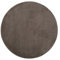 Gözze - Premium Rutschfester Runder Badezimmerteppich, RIO, 100% Microfaser, Ø 110 cm - Taupe