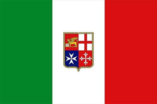 CG94 Bandiera Autoadesiva Marina Mercantile Italiana 15x22 cm per Barca Gommone Tempo Libero