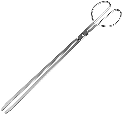 UPTALY Pinza a forbice extra lunga da 60 cm, clip per immondizia in acciaio inossidabile con manico lungo, raccoglitore di rifiuti di grandi dimensioni, morsetto per legna da ardere per addensare