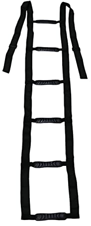 Verstellbare Bett Strickleiter Sicherheitsleiter Assistent Gurte Bettleiter Strickleiter Seilleiter Bett Aufstehhilfe mit 5 Handgriffen für ältere Menschen, Senioren, Verletzte, Schwangere, Handicap