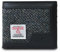 Islander HarrisTweed Herren Geldbörse, Schwarz und Grau Fischgrätenmuster, L:11cm H:9.5cm W:2.5cm, Klassisch