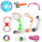 LONENESSL 10PCS Dog Chew Rope Toys, Dog Chews Toys for Aggressive Chewers, Long Lasting Natural Extreme Tough Teeth Chews for Medium Small Dogs