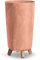 Blumentopf Blumenkübel mit Füßen Pflanzkübel Gracia Slim Rund Übertopf Beton Optik Pflanztopf (Höhe 36,5cm, Terrakotta Beton)