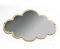 Lioaeust Wolkenform Spiegel-Wandaufkleber - Niedliches Dekor für Schlafsaal, Wohnzimmer - Make-up-Spiegel Ornamente, 33 x 23 cm