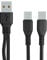 Câble USB C à double tête 2 en 1 de type C - Câble de charge rapide - Câble de charge et de transmission de données