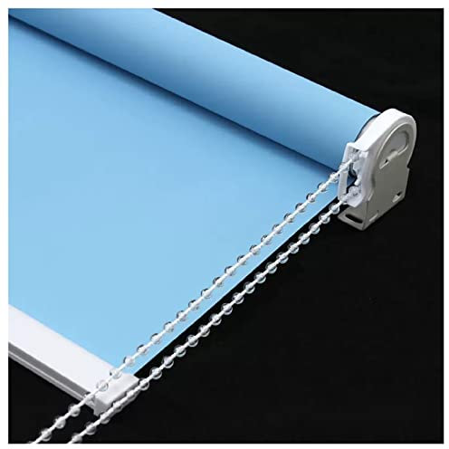 STRMAX Blackout Roller Blinds For Windows Custom Made To Measure - Black Out Thermal Fabric Durable Fittings Easy Fit - Roller Blind (Color : Light blue, Size : 1.39x2m)