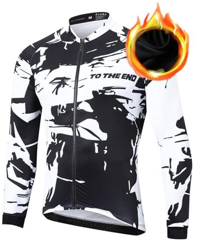 UGLY FROG Winter Men's Cycling Jersey Long Sleeves Road Bike Shirt Cycling Tops Bicycle Riding MTB Clothing Thermal Fleece for outdoor temperature 5-15°C