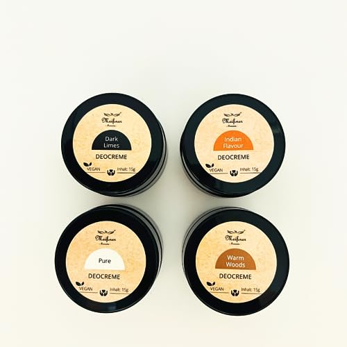 Meißner Tremonia - Deocreme Probierpaket Herb & Frisch - je 15g veganes Deo ohne künstliche Zusatzstoffe - Bio Naturkosmetik ohne Konservierungsstoffe - Aluminiumfrei & Zero Waste
