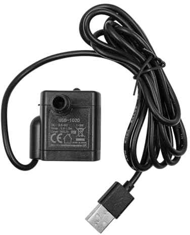 POFET Bomba de Agua Sumergible USB 3W DC3.5V-9V 200L/H Mini Bomba de Agua para Acuario pecera Fuente de Gato Fuente de Agua estatuaria hidroponía